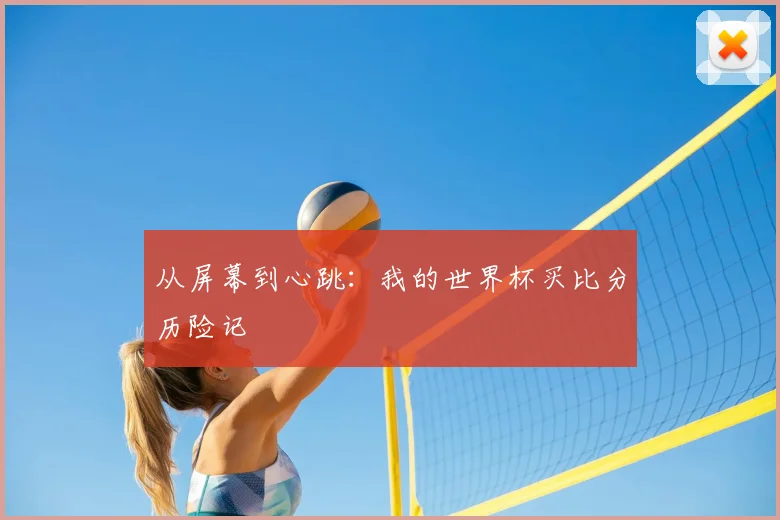 从屏幕到心跳：我的世界杯买比分历险记